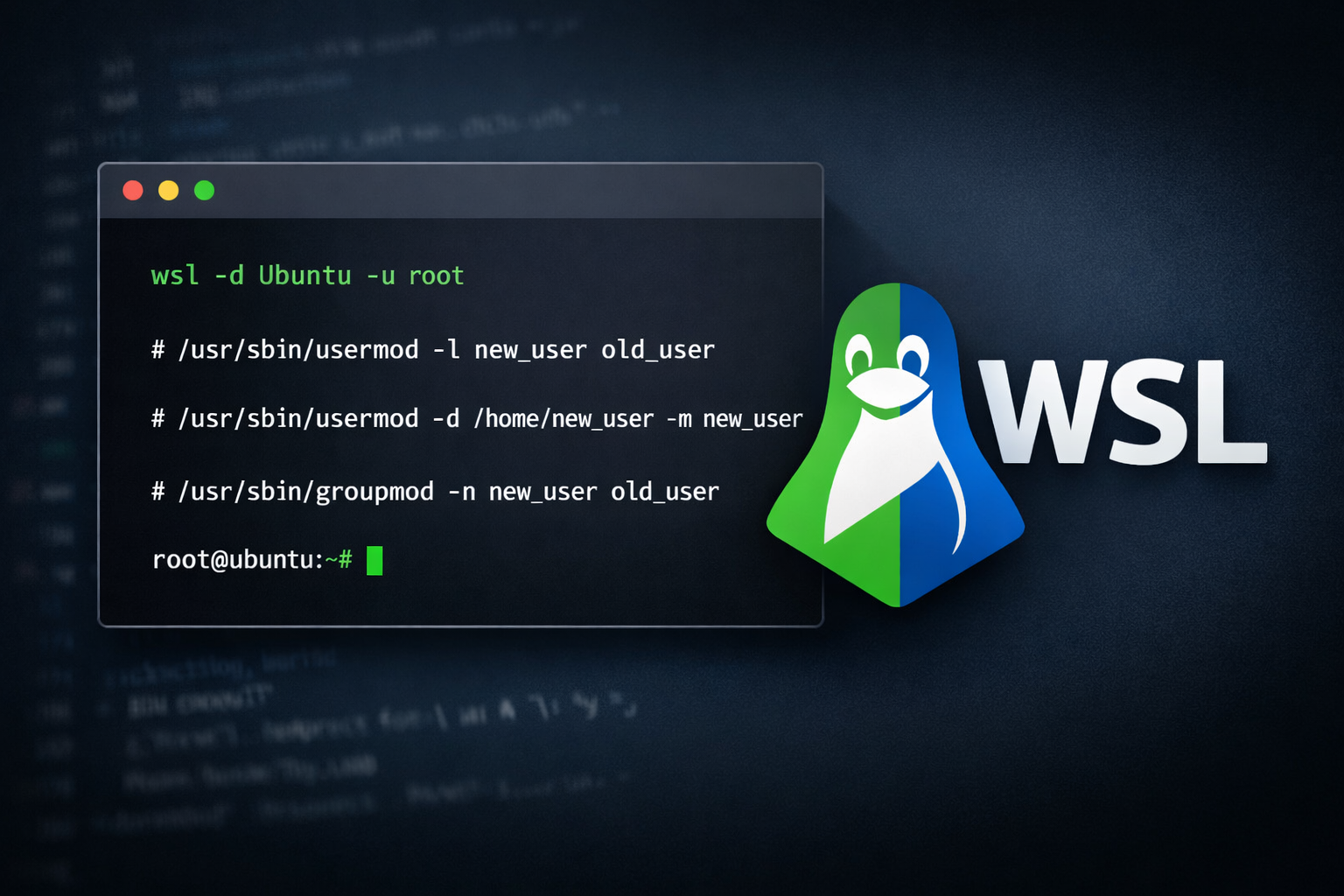 wsl-change-user-and-home